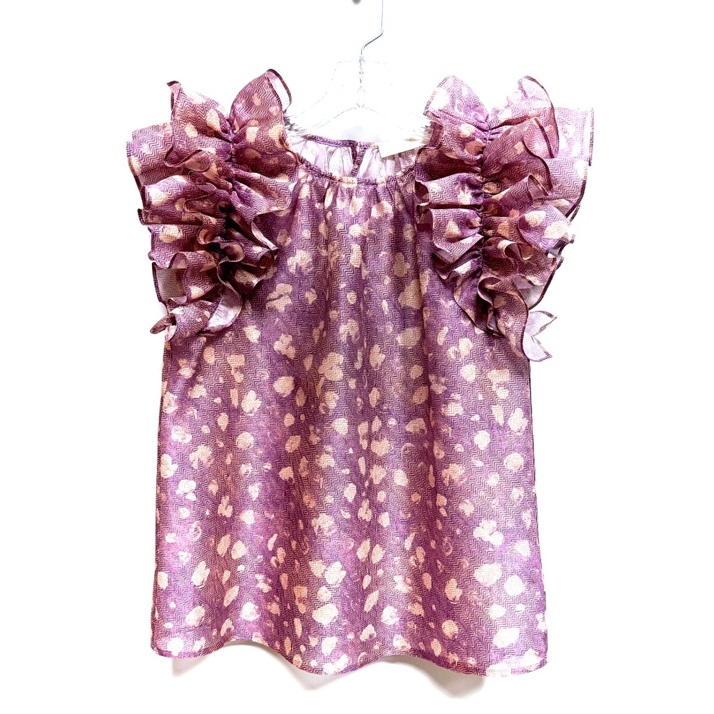 Ulla Johnson Manon Ruffled Short Sleeve Blouse / Top US2 NWOT - Picture 10 of 11